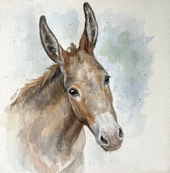 Custom farm animal portrait painting