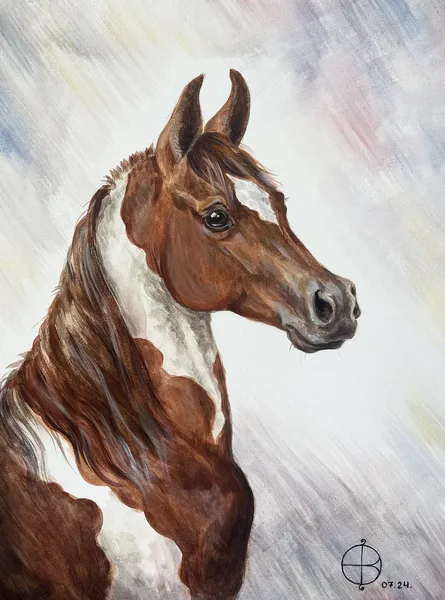 Custom animal portrait painting